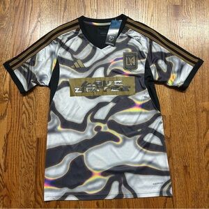 Adidas Los Angeles United FC Trio Pride Soccer Jersey Sz Small Slim Fit Rockstar
